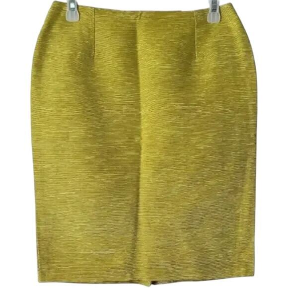 Christian Dior Yellow Green Knee-Length Skirt, M/US8/FR40 - Picture 1 of 7